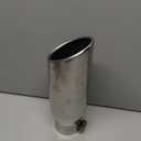 A-KARCK Exhaust Tip 3 Inch Inlet, Bolt On 3" Inlet 4" Outlet 12" Long Exhaust Tip Stainless Steel Polished Finish For Tailpipe