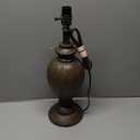 Antique Brown Table Lamp Base with Light Socket, 18"