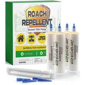 Roach Repellent Indoor, Cockroach Repellent Pet Safe, Long-Lasting Roach Deterrent for Kitchen/Bathroom/Garage/Basement, Keep Roaches Away, Indoor and Outdoor Use-4 Pack