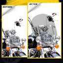 17" Smoke Motorcycle Windshield Motorcycle Windscreen Fit for Harley Road King 1994-later