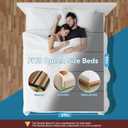 Bunkie Board Queen Size,Bed Boards for Under Mattress - Heavy Duty Reinforced Wood Support Board with Anti-Sag Design, Fits Metal Frames/Platform Beds/Sleeper Sofas
