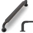 Amerdeco 10 Pack Oil Rubbed Bronze Cabinet Pulls 5 Inch(128mm) Hole Centers Kitchen Cabinet Handles Solid Zinc Alloy Cabinet Hardware Drawer Pulls ZH0051