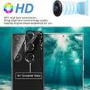 [3+2 Pack] Galaxy S24 Ultra Privacy Screen Protector, 9H Tempered Glass, Ultrasonic Fingerprint Support, 3D Curved, HD Clear Anti-Spy Film for Samsung S24 Ultra 5G Glass Screen Protector