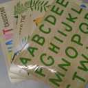 BLUE PANDA Jungle Safari Animal Party Signs with Alphabet Stickers (7 Pieces, 3 Stickers Sheets) - Letter with Jungle Theme