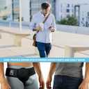 Everyday Medical Inguinal Hernia Support Belt for Men I Fits Left or Right Side I Post Surgery Men and Womens Hernia Support Truss for Inguinal, Groin Hernias I Adjustable Waist Strap I Black, S/M
