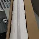 SONGMICS 6 LEDs Mirror Jewelry Cabinet, 47.2-Inch Tall Lockable Wall or Door Mounted Jewelry Armoire Organizer with Mirror, 2 Drawers, 3.9 x 14.6 x 47.2 Inches, White UJJC93W