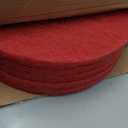 Boardwalk Buffing Floor Pads, 16" Diameter, Red, 5/Carton