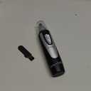 Ear and Nose Hair Trimmer Clipper - 2025 Professional Painless Eyebrow & Facial Hair Trimmer for Men Women, Battery-Operated Trimmer with IPX7 Waterproof, Dual Edge Blades for Easy Cleansing Black