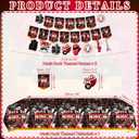 Rock and Roll Party Decorations, Including Happy Birthday Banner, Plate , Napkins, Tablecloth, Hanging Swirls, Cake Toppers, Balloons, for Rock Music Theme Party Supplies Serves 20 Guest