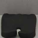 Memory Foam Car Seat Cushion for Back Pain Relief Car Cushions for Driving, Tailbone Pain. Non-Slip Pressure Relief Seat Pad for Truck Driver Essentials with Extra Cover (Black)