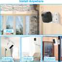 3 x UTEBIT Wall Mount Compatible with Blink Mini Pan-Tilt Camera, 180 Angles Bracket Rotation 2 Pack Adjustable Camera Mount Stand for Blink Mini Indoor/Outdoor Camera (NOT Included Cam)