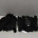 2 Pack 4.2FT/125CM Halloween Giant Spider,Light up Spider with 24 Purple Lights,Light up Halloween Decorations Outside,for Yard Haunted House Window Party Porch Indoor Outside Decor