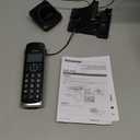 Panasonic Link2Cell Bluetooth DECT 6.0 Expandable Cordless Phone System with Answering Machine and Call Blocking - 3 Handsets - KX-TGE663B (Black)
