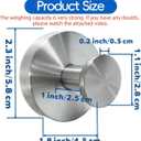 6 Pcs Suction Cup Hooks for Shower, No-Drill Towel & Robe Hooks