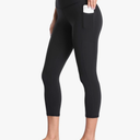 Colorfulkoala Women's High Waisted Yoga Capris 21" Inseam Leggings with Pockets Small