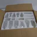 Clear Bud Vases Bulk 32,Small Flower Vases for Wedding,Glass Vintage Vase Set for Centerpieces,Recepetion,Home