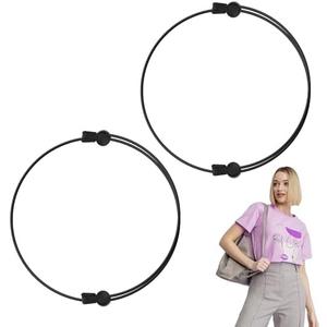 2pcs Crop Bands, Adjustable Clothes Tuck Bands Stretchy Tuck Tools Elastic Ropes Belts for Tucking Tee Shirt Crop Strap Top