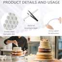 3 x YAOSHENG White Plastic Cake Dowel Rods for Tiered Cake Construction and Stacking Supporting Cake Round Dowels Straws with 0.47 Inch Diameter  (0.47 *9.45(5 PCS))