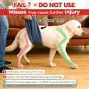 2025 Upgraded Dog Wheelchair for Back Legs Small Wheelchair for Dogs with Disabled Hind Legs Walking Adjustable Dog Carts with Heavy Duty Wheels & Patented (M)