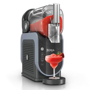 Ninja FS301 Professional Maker with RapidChill Technology, 88 oz Drink & Slushie Machine, 5 Preset Programs, Frozen Margaritas, Frapps, and More, Premium Accents, Black 