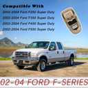 TQPONLY Overhead Console Assembly w/o Sunroof | Compatible with 2002-2004 Ford Super Duty F250 F350 F450 F550 Truck | Replaces 2C3Z25519A70AAB 2C3Z-25519A70-AAB Interior Ceiling Console Panel (Tan)