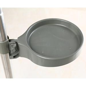 BAOYOUNI Single Tray Part Accessories with Screw and Chuck for 29.4mm Diameter Steel Pipe Plant Stands, Grey