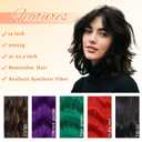 Short Bob Wigs 14 Inch Synthetic Black Wig with Bangs Natural Looking Heat Resistant Wavy Costume wig