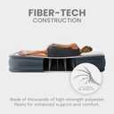 INTEX Dura-Beam Deluxe Comfort-Plush Elevated: Fiber-Tech Queen Size Built-in Electric Pump 18in Bed Height 600lb Weight Capacity