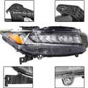 labwork Headlight Assembly Replacement for Honda Accord 2018-2021 Headlight Headlamp RH Set Passenger Side