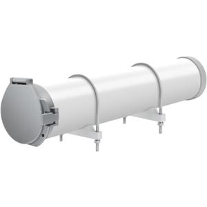 Steel Security Upgraded Conduit Carrier Kit Fit 6 Inch PVC Pipe for Providing Extra Storage on Truck Rack (PVC Pipe Not Included) (Grey)