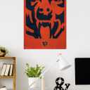Trends International NFL Chicago Bears - Logo 25 Wall Poster, 34L x 22.4W, Premium Unframed Version