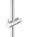 KES No Drill 30-Inch Shower Slide Bar with Adjustable Handheld Shower Head Holder, Self Adhesive, Universal Fit, SUS304 Brushed Stainless Steel Drill-Free for Bathroom, F209S78DF-BS