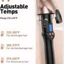 2 inch Curling Iron Extra Large Barrel,Curling Wand Ceramic Tourmaline, for Long Hair, Long Barrel Hair Curler Dual Voltege 110-220V,11 Temps