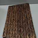 22 Inch Christmas Tree Collar Water Hyacinth Woven Farmhouse Square Base Cover Christmas Tree Basket for Xmas Holiday Decorations(Brown Black)