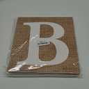 Burlap Print Baby Shower Boxes for Gender Reveal Party Gender Neutral Baby Shower Centerpiece Decor - 4 Pcs Burlap Grain Baby Cubes Baby Blocks with Letters, Rustic Baby Shower Decorations