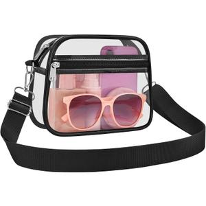 COK Clear Bag for Stadium Events Crossbody Bags for Women and Men Clear Purse for Concerts Festivals