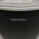 EUHOMY Countertop Ice Maker Machine with Handle, 26lbs in 24Hrs, 9 Ice Cubes Ready in 6 Mins, Auto-Cleaning Portable Ice Maker with Basket and Scoop, for Home/Kitchen/Camping/RV. (Black)