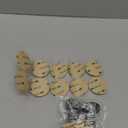 Libima 2 Pcs Halloween Sliver Neck Bolts Prosthetic and 10 Pieces Round Transparent Adhesive Set Special Effects Costume Prosthetic Monster Costume Accessories for Halloween Cosplay Carnival Party