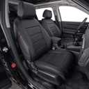 EKR CRV Seat Covers Custom Fit for Honda CRV 2023 2024 2025 2026 Leather Car Seat Cover Full Set for Trucks SUV,Waterproof Car Seat Cushion,Faux Leather (Black)