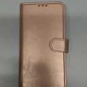 Bocasal Detachable Wallet Case for iPhone 16e RFID Blocking Card Slots Holder Premium PU Leather Magnetic Kickstand Shockproof Wrist Strap Removable Flip Protective Cover 6.1 Inch 5G (Rose Gold)