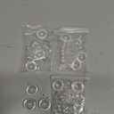 Uxcell 10 Pcs Clear Fillable Ornament, 0.8 Inch Hanging Plastic Transparent Decor Balls, Christmas Sphere for DIY Craft, Party, Wedding, Set of 3