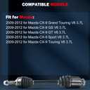 NCV47048 CV Axle For Mazda CX-9 3.7L 09-12 Front Right Passenger Side