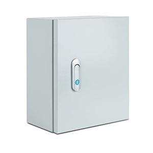 Steel Electrical Junction Box, Indoor&Outdoor Electrical Enclosure Box, Wall Mounted Waterproof&Dustproof Metal Box, Universal Electric Equipment Enclosure Box with Safety Locks and Mounting Plates