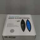 Obcursco 600D Kayak Cover Waterproof, 9.3-16.5FT Thickened UV-Proof, Tear and Fade Resistant Canoe Cover, Kayak Covers for Outdoor and Indoor Storage, Perfect as Kayak Accessories for SUP Paddle Board (Grey)