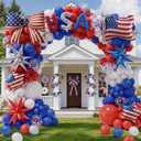 4th of July Balloons Arch Kit, Fourth of July Balloon Arch Kit, American Flag Balloons, Independence Day 4th of July Decorations, Patriotic Balloon Arch Kit, Red White and Blue Balloons Arch Kit