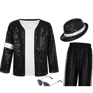 Kids 80s 90s Pop Star Costume, Dance Party Outfit, Halloween Costume M