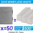 UBeesize 20x20x1 Reusable Air Filter - Washable, MERV 8,Permanent, Electrostatic - Lasts a Lifetime - Enjoy Fresher Air in Home and Office HVAC AC Furnace Systems (Actual Size: 19.75x19.75x0.8 Inch)