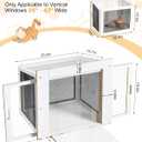 Cat Window Box with Clear Roof, Fits 25"-43" Vertical Windows
