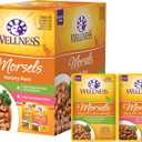 Wellness Healthy Indulgence Morsels Adult Wet Cat Food, Natural, Protein-Rich, Grain-Free, 3 Ounce Pouch, 8 Pack, (Morsels Variety Pack)