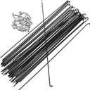 36Pcs 14G J Bend Bicycle Mountain Bike Steel Spokes Bike Spokes and 260mm